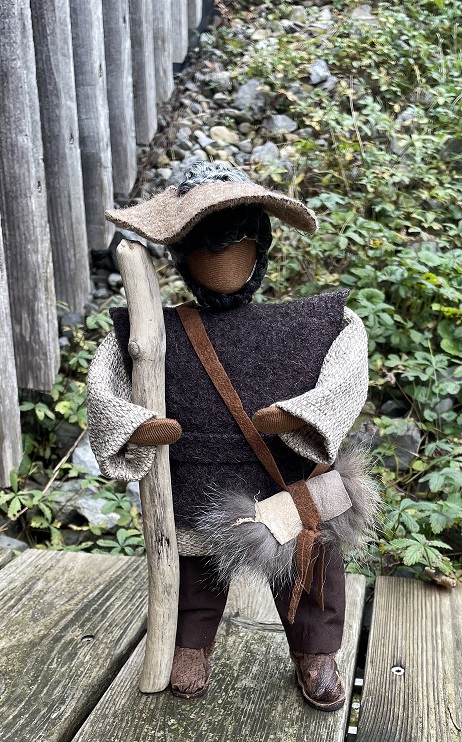 Hirte mit Stab - rustikal